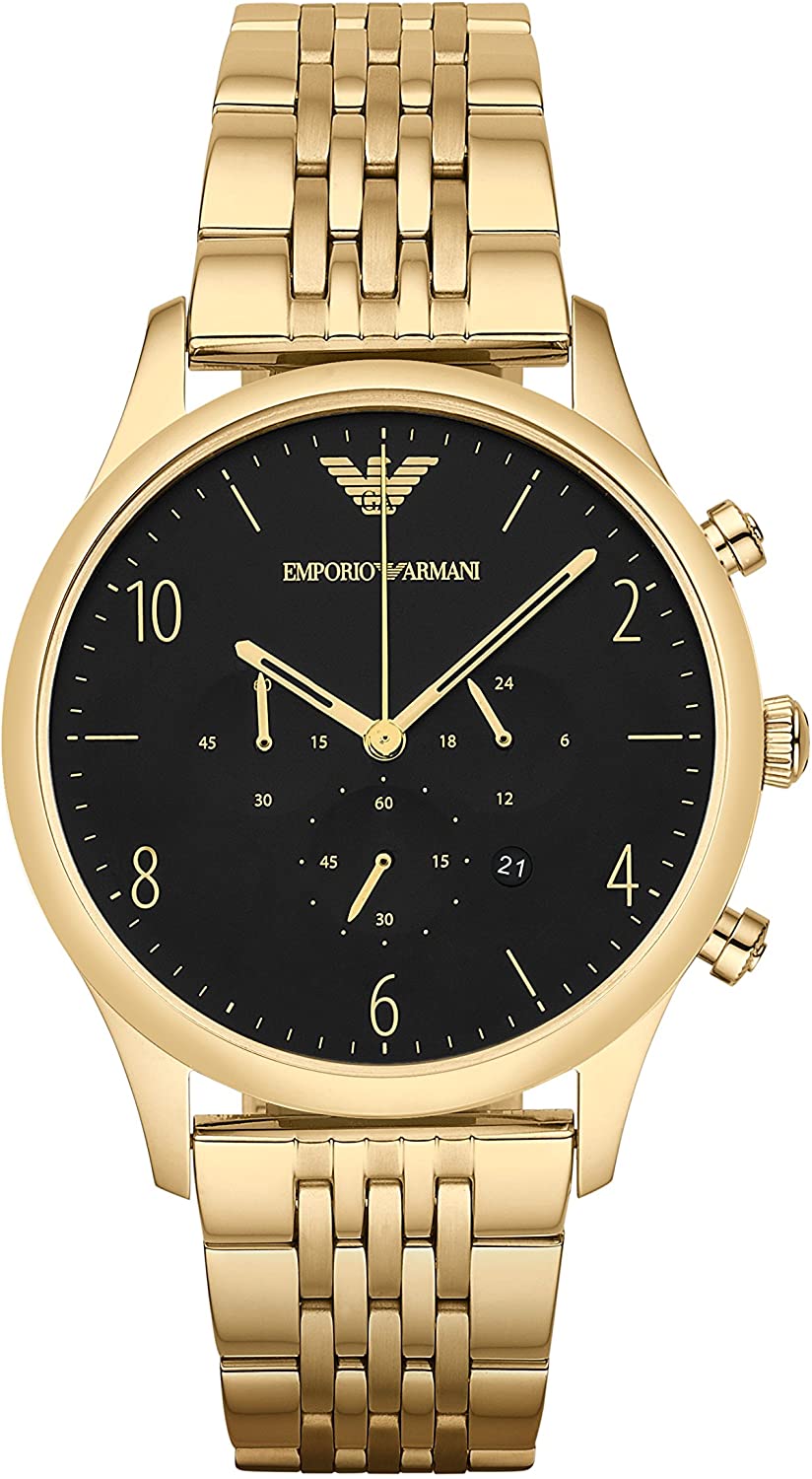 Emporio Armani Classic Chronograph Black Dial Men’s Watch AR1893 - Watch