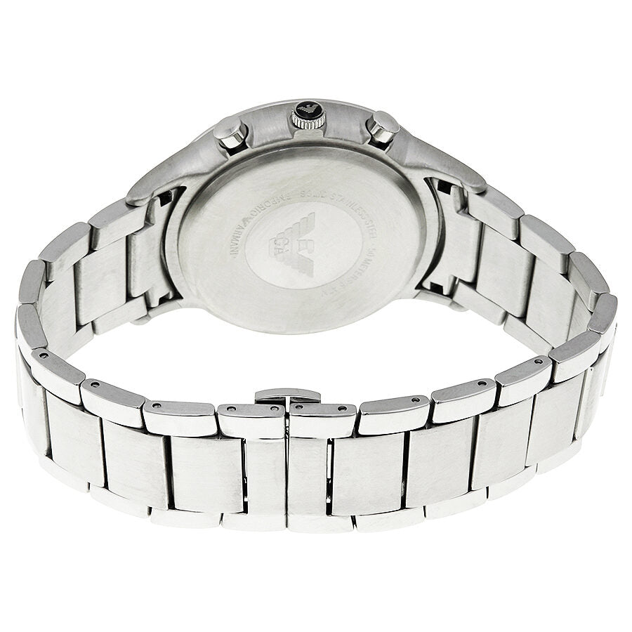 Emporio Armani Classic Chronograph Black Dial Steel Men's Watch #AR2434 - The Watches Men & CO #3