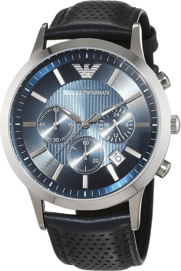 Emporio Armani Classic Chronograph Blue Dial Men’s Watch AR2473 - Watch