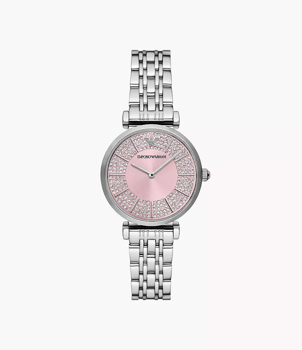 Emporio Armani Gianni T-Bar 32mm Ladies Watch Pink AR11686 AR11686 - Image 1