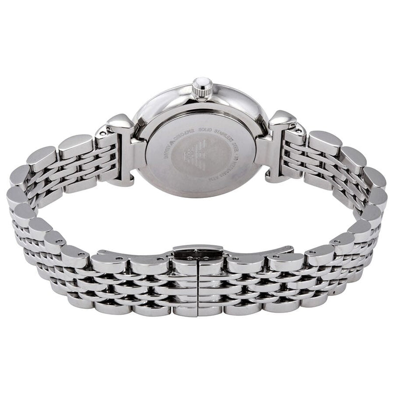 Emporio Armani Gianni T-Bar Quartz Crystal White Mother of Pearl Dial Ladies Watch #AR11204 - The Watches Men & Co #3