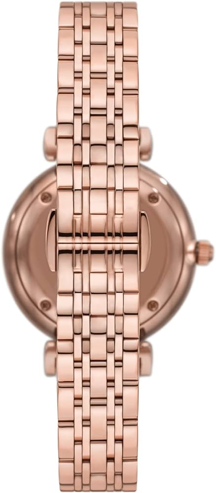Emporio Armani Gianni T-Bar Rose Gold Women's Watch AR11446 - The Watches Men & CO #3