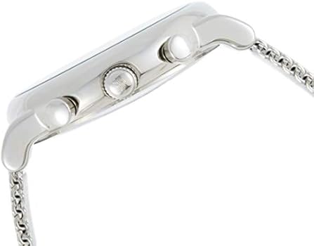 Side view of Emporio Armani Luigi chronograph showing pushers and case profile