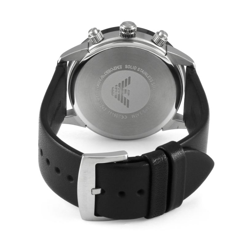Emporio Armani Mario Chronograph Quartz Black Dial Men’s Watch AR11243 - Watch