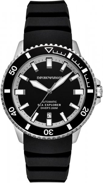 Emporio Armani Men Sea Explorer Textured Straps Analogue Automatic Watch AR60086 ar60086 - Image 1