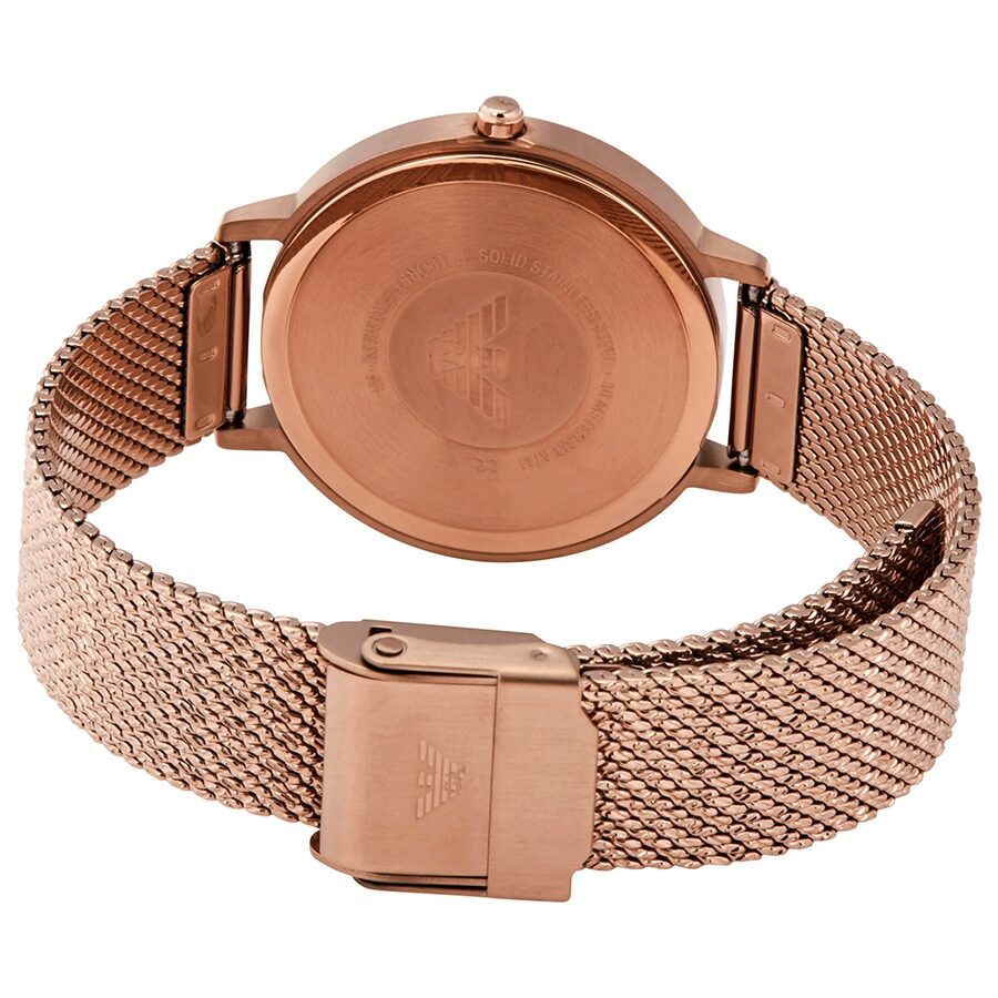 Emporio Armani Quartz Crystal Pink Dial Ladies Watch AR11129 - Watch