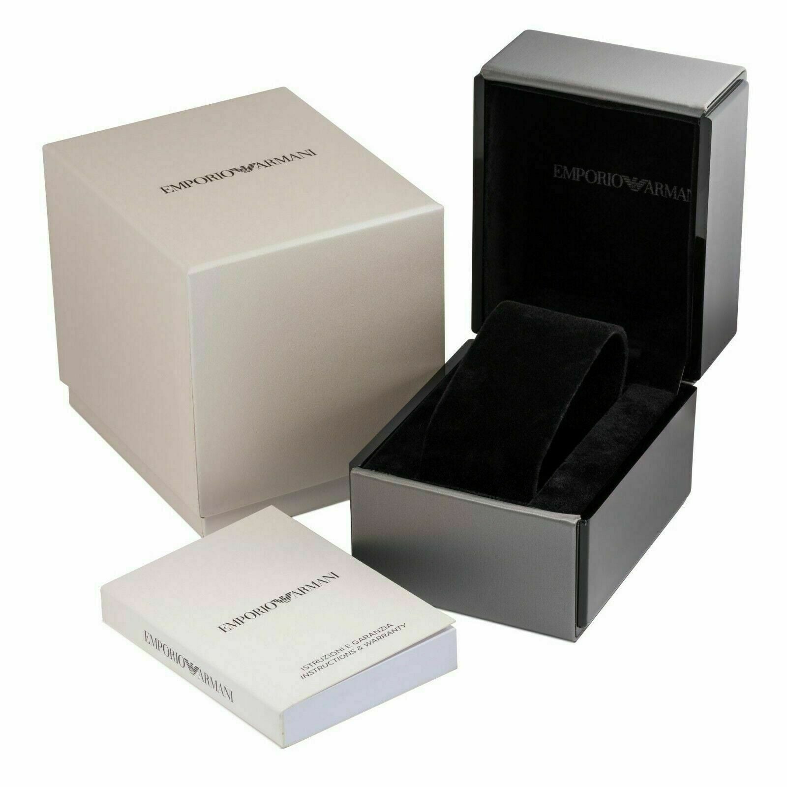 Emporio Armani Quartz Crystal White Mother of Pearl Dial Ladies AR11354 - Watch
