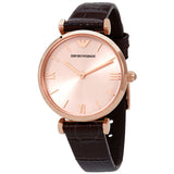 Emporio Armani Quartz Pink Mother of Pearl Dial Ladies Watch AR1911 - The Watches Men & Co