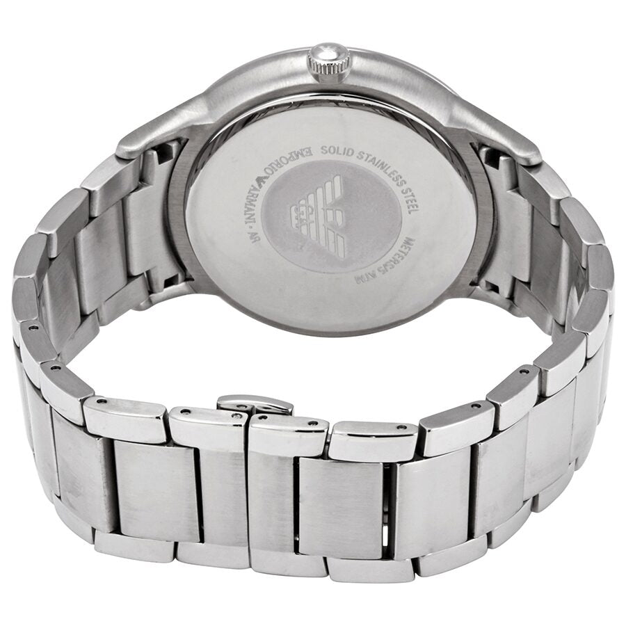 Emporio Armani Renato AR11137 caseback with solid stainless steel construction