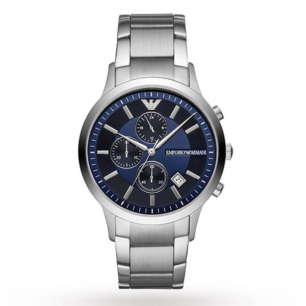 Emporio Armani Renato Chronograph Quartz Blue Dial Men’s Watch AR11164 - Watch