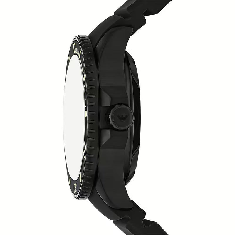 Emporio Armani Sea Explorer Automatic Black Silicone Watch ar60085 ar60085 - Image 6