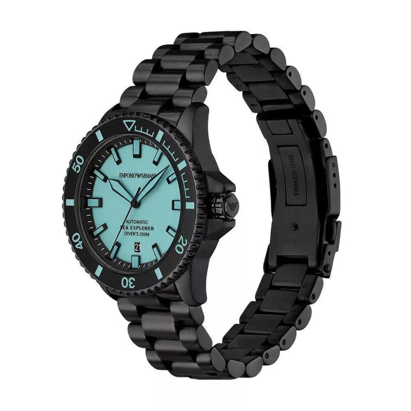 Emporio Armani Sea Explorer Automatic Black Stainless Steel Watch ar60084 ar60084 - Image 2