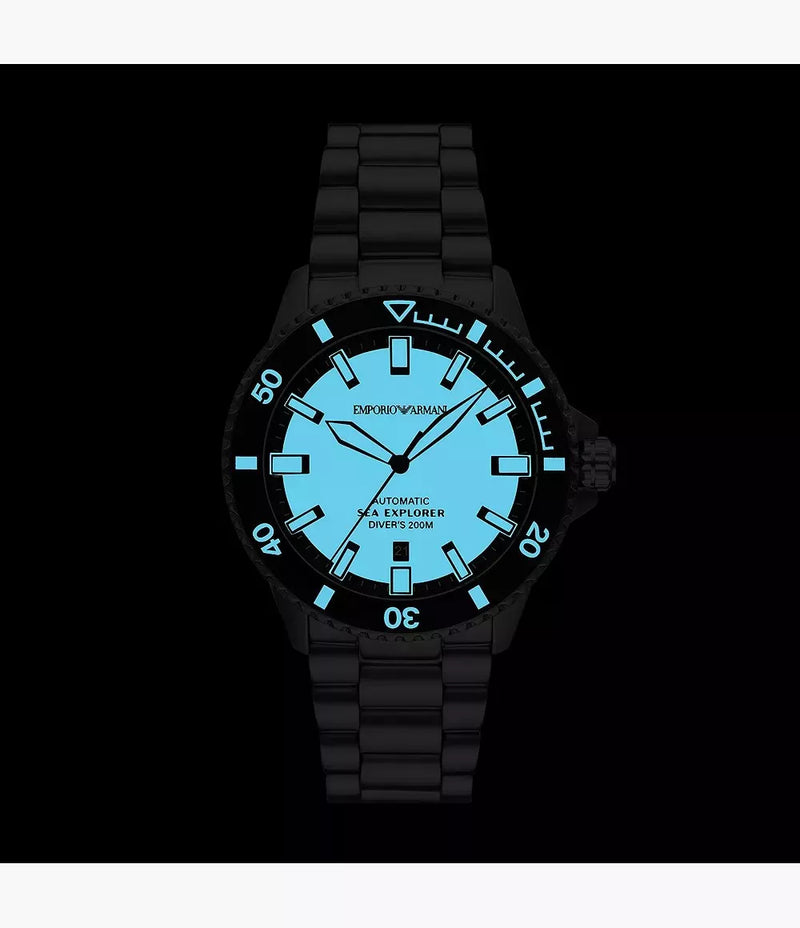 Emporio Armani Sea Explorer Automatic Black Stainless Steel Watch ar60084 ar60084 - Image 5