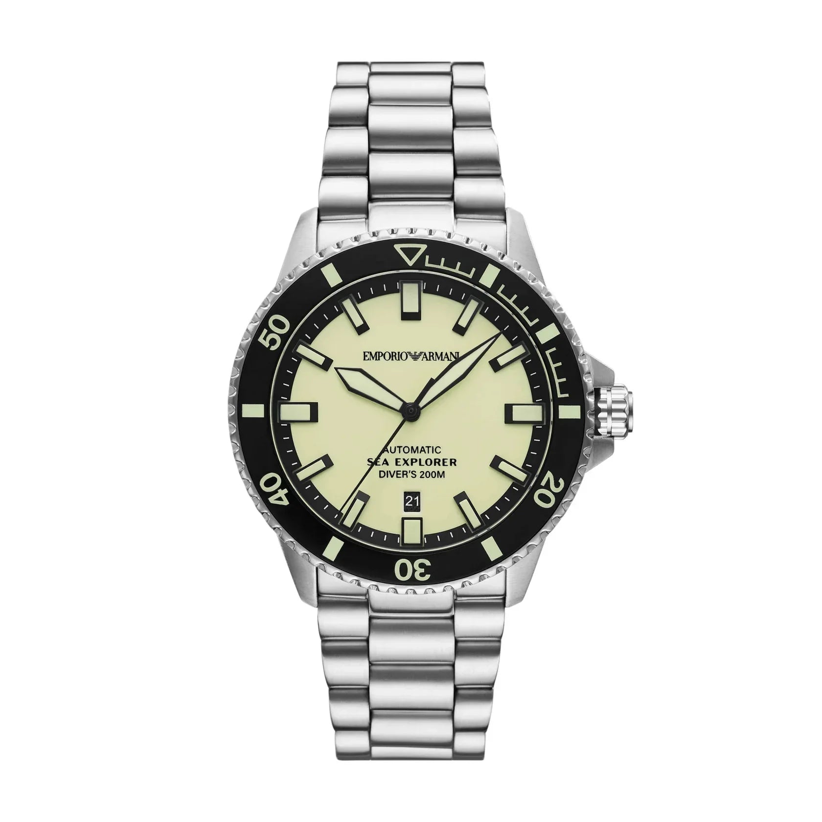 Emporio Armani Sea Explorer Automatic Stainless Steel Watch AR60083 - Men’s Watches