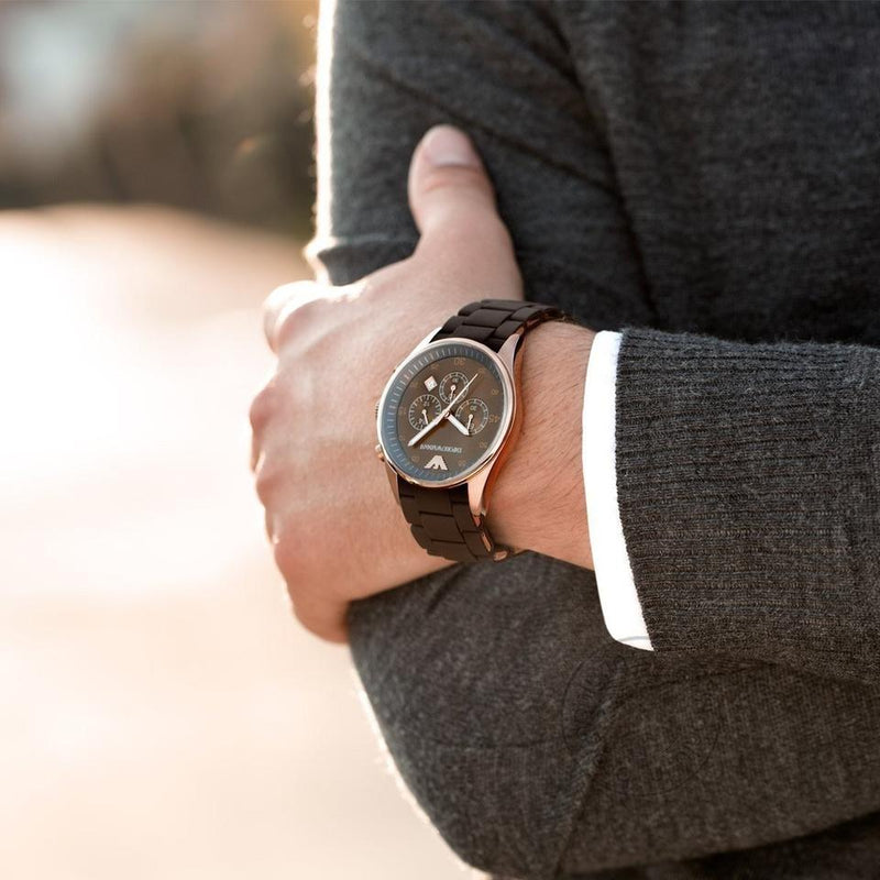 Emporio Armani Sport Chronograph Brown Dial Men’s Watch AR5890 - Watch