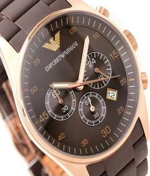 Emporio Armani Sport Chronograph Brown Dial Men’s Watch AR5890 - Watch