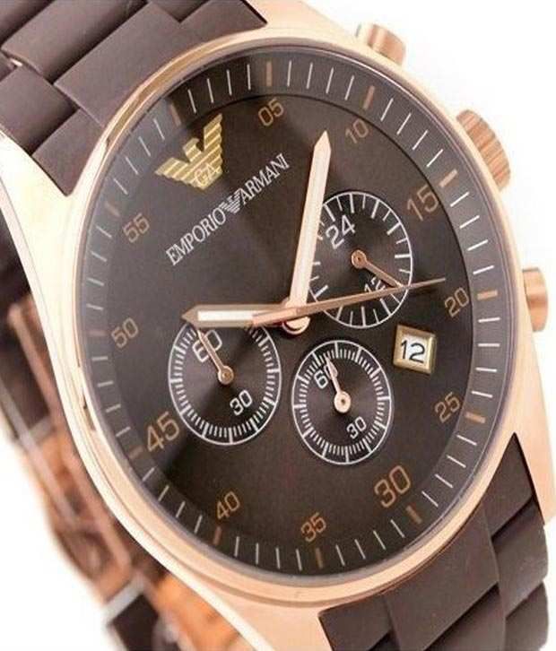 Emporio Armani Sport Chronograph Brown Dial Men’s Watch AR5890 - Watch
