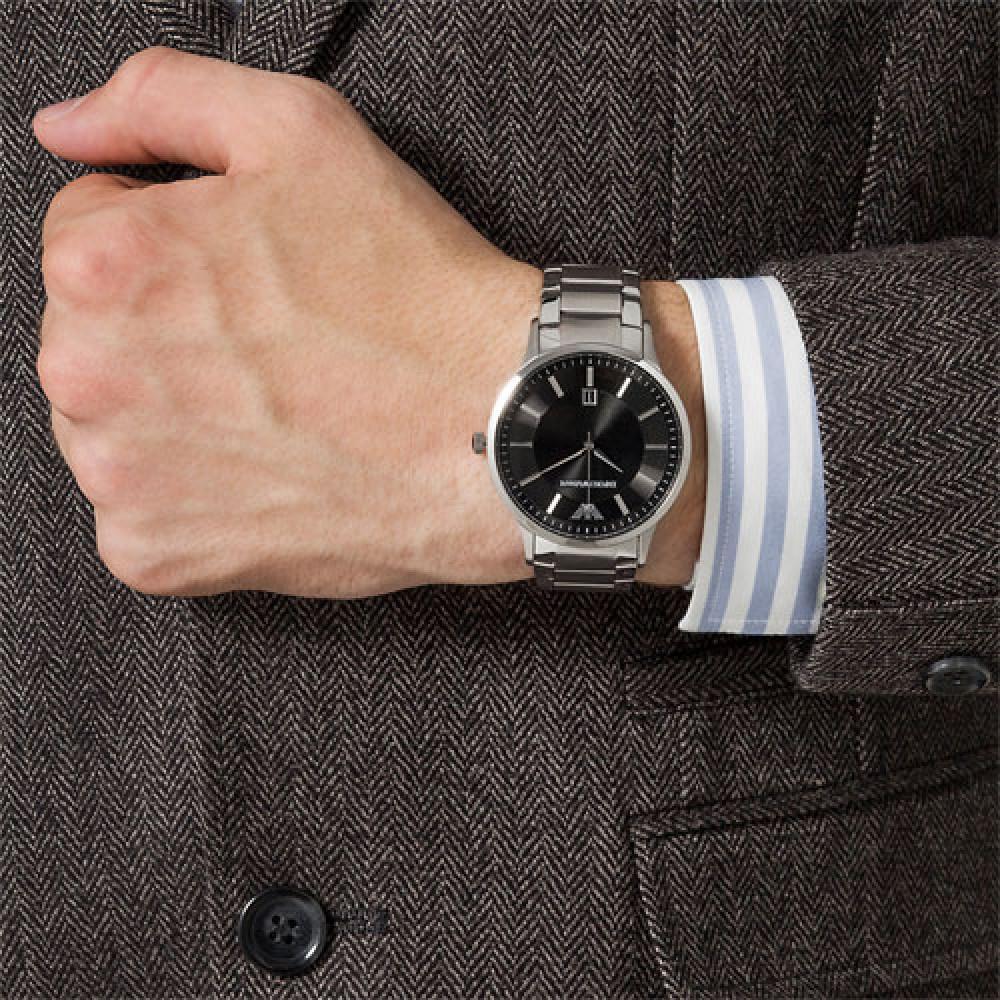 Emporio Armani Sportivo Black Dial Stainless Steel Men’s Watch AR2457 - Watch