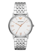 Emporio Armani Stainless White Dial Watch AR80014 - Unisex Watches