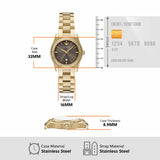 Emporio Armani Three-Hand Gold-Tone Brown Dial Stainless Steel Watch AR11700 AR11700 - Image 7