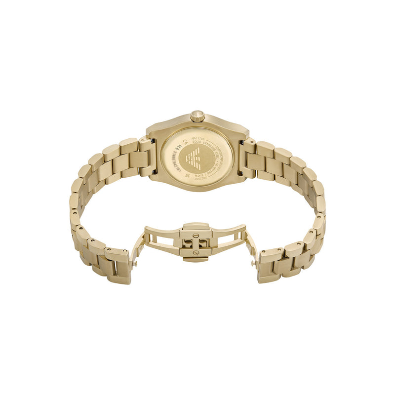 Emporio Armani Three-Hand Gold-Tone Brown Dial Stainless Steel Watch AR11700 AR11700 - Image 4