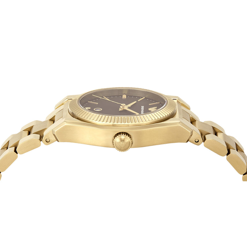 Emporio Armani Three-Hand Gold-Tone Brown Dial Stainless Steel Watch AR11700 AR11700 - Image 3