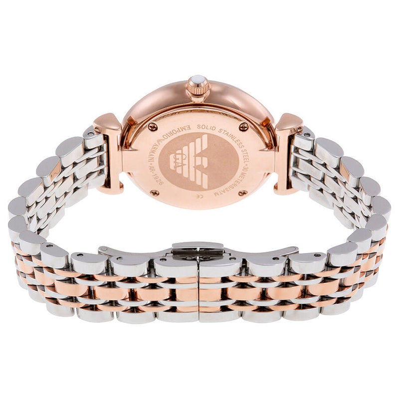 Armani White Crystal Pave Dial Two-tone Ladies Watch #AR1926 - The Watches Men & CO #3