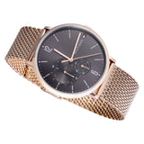 Tommy Hilfiger Grey Dial Rose Gold Mesh Men's Watch 1791506 - The Watches Men & CO #3