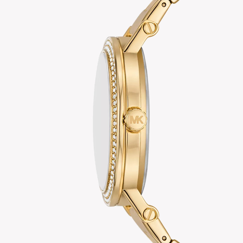 Michael Kors Slim Runway Blue Dial Gold Women'e Watch - MKO1048 MKO1048 - Image 2