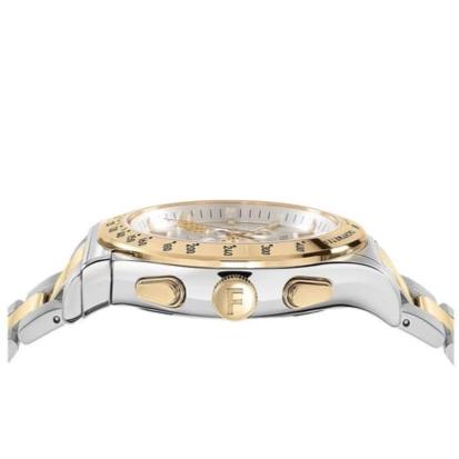 Ferragamo Salvatore 1927 watch side view displaying pushers and lugs