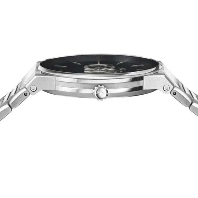 Ferragamo Salvatore Sapphire watch side profile with crown and lugs