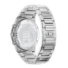 Ferragamo SFME00321 case back showing stainless steel bracelet and clasp