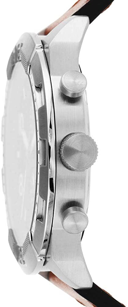 Side view of Fossil Bronson FS5738 watch case and chronograph pushers