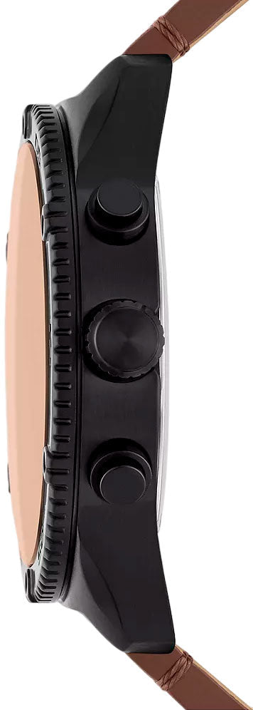 Fossil Brox BQ2802 side profile showing chronograph pushers