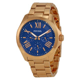 Fossil Ceclie Multifunction Blue Dial Ladies Watch AM4566