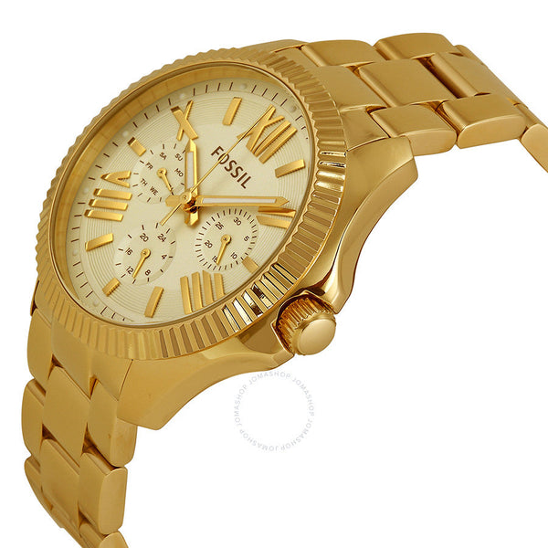 Fossil Ceclie Multifunction Champagne Dial Watch AM4570