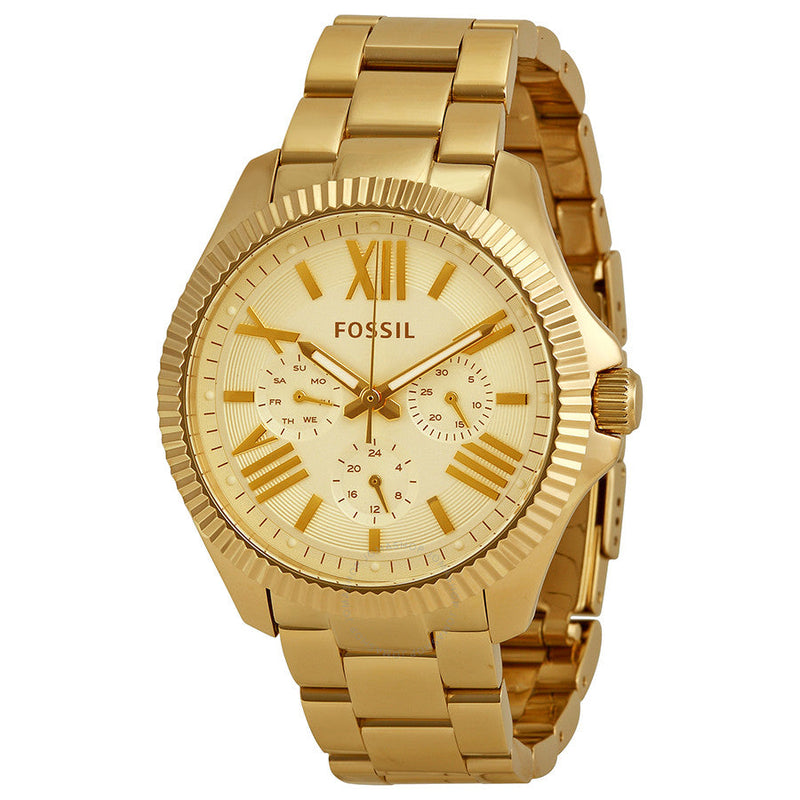 Fossil Ceclie Multifunction Champagne Dial Watch AM4570