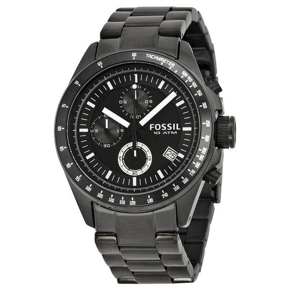 Fossil Chronograph Black Ion-plated Men's Watch CH2601 - BigDaddy Watches