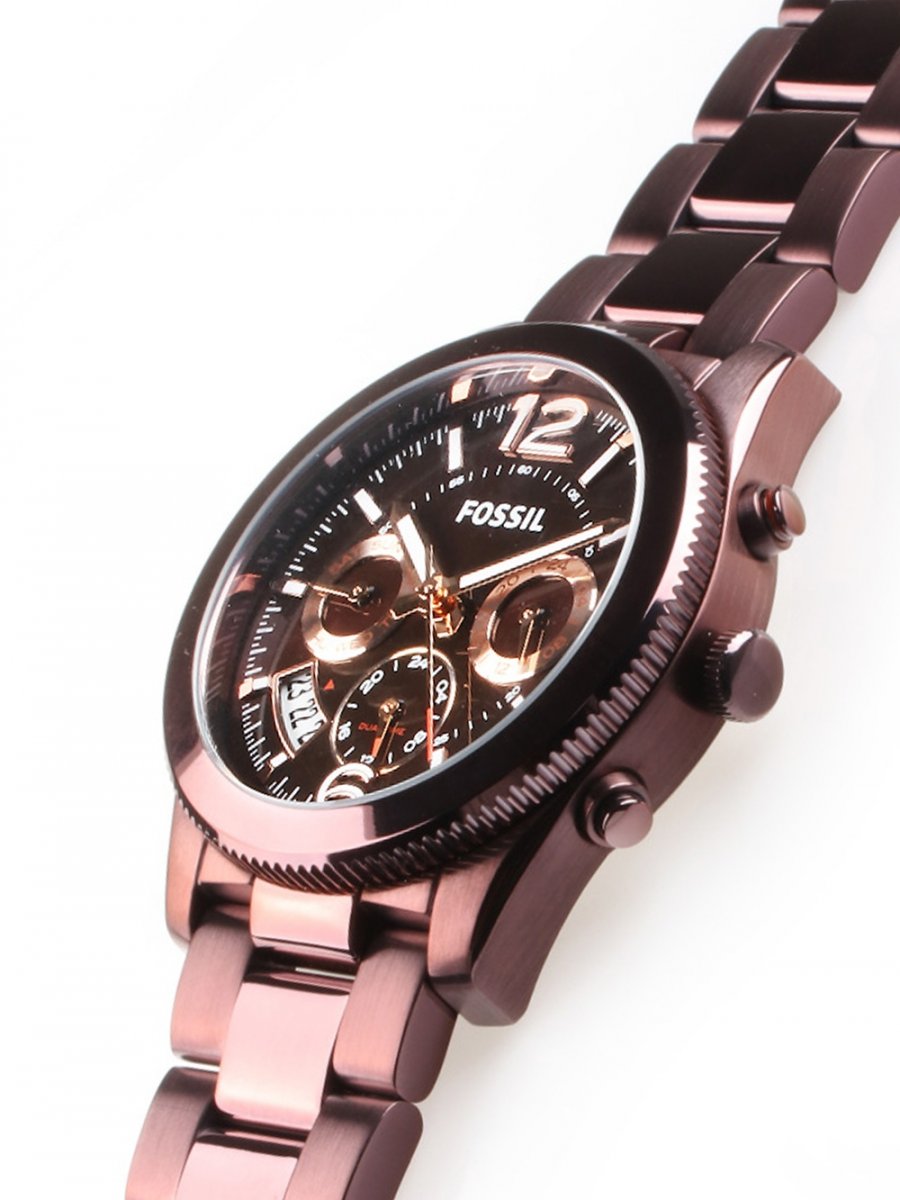 Fossil Perfect Boyfriend ES4110 watch side profile with strap links