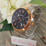 Fossil Grant Chronograph Blue Dial Two-tone Men's Watch FS5024 - The Watches Men & CO #4