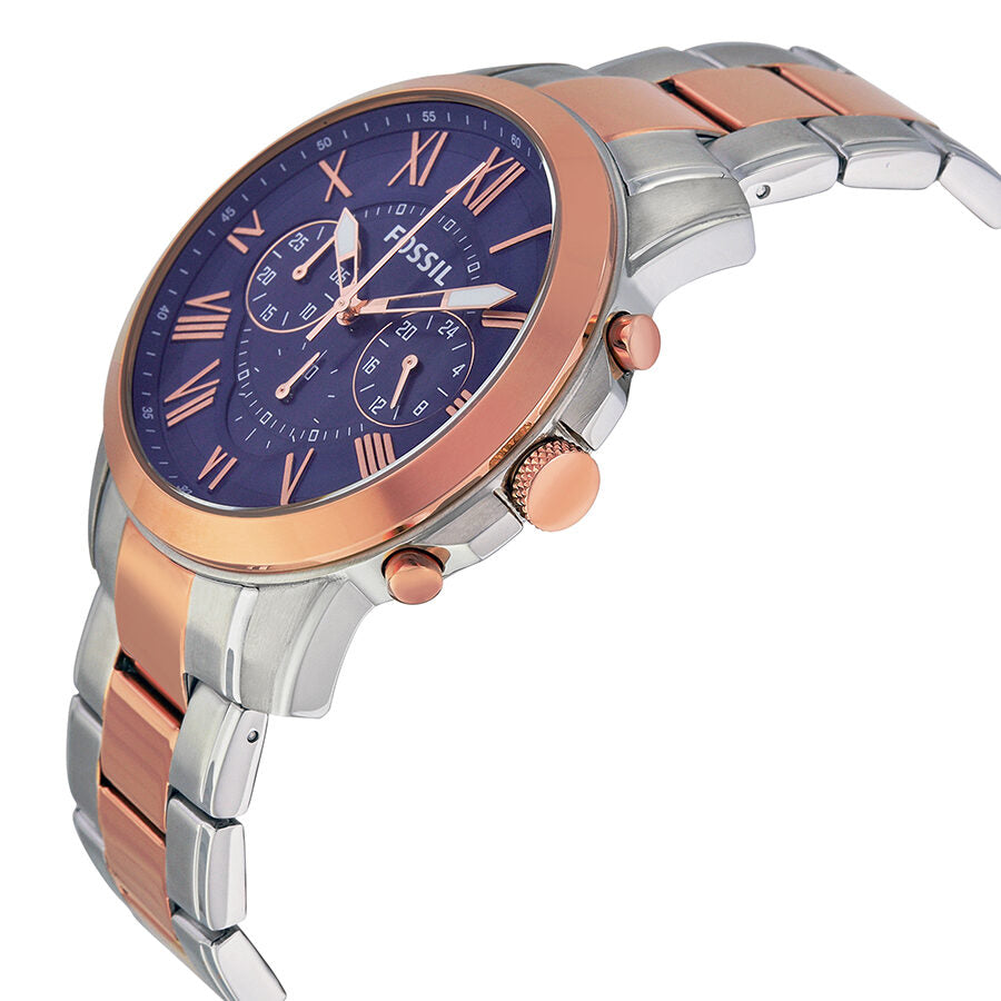 Fossil Grant Chronograph Blue Dial Two-tone Men's Watch FS5024 - The Watches Men & CO #2