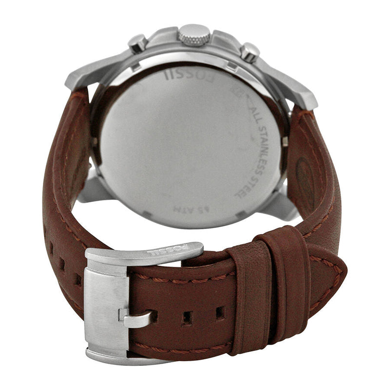 Fossil Grant Chronograph Brown Leather Men's Watch FS4735 - The Watches Men & CO #3