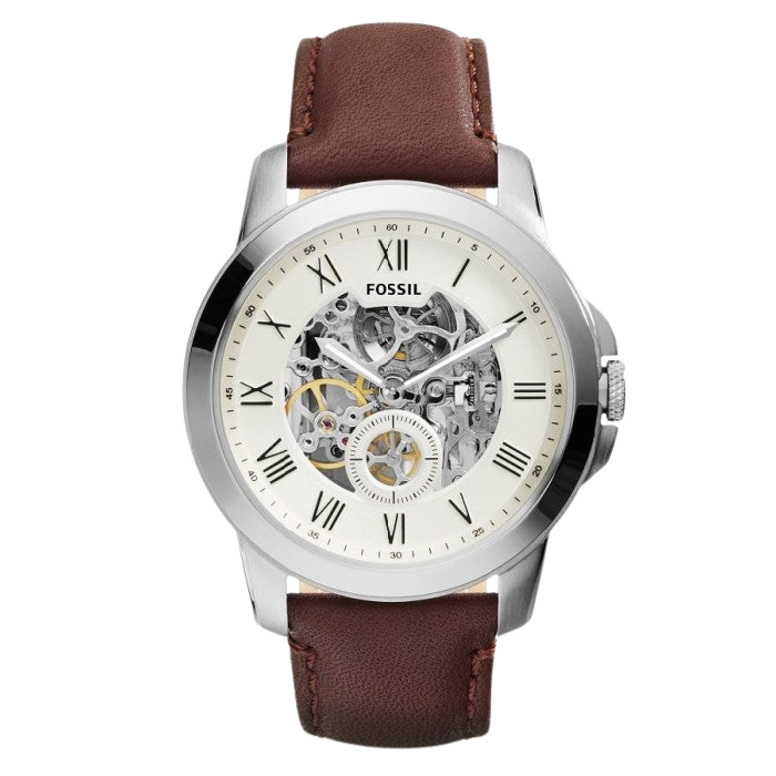 Fossil Grant Automatic Cream Dial Men's Watch ME3052