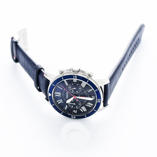 Fossil Men’s Chronograph Quartz Leather Strap Men's Watch FS5373 - The Watches Men & CO #2