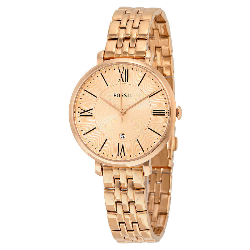 Fossil Jacqueline Rose Gold Ladies Watch ES3435