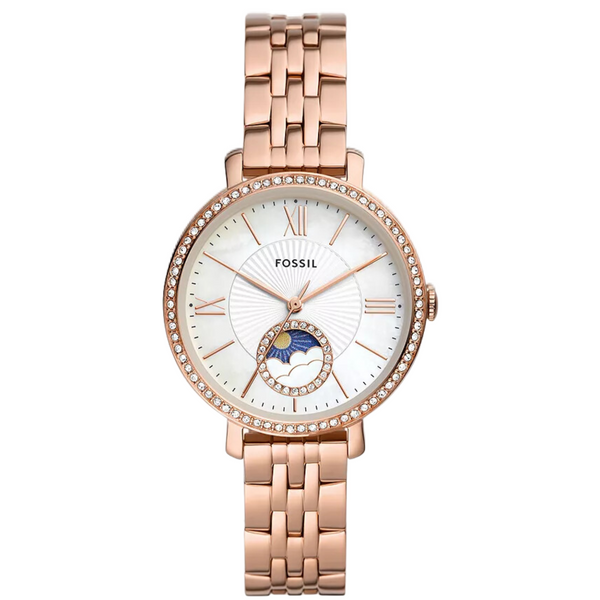 Fossil Jacqueline Sun Moon Rose Gold Women’s Watch ES5165 - Watch
