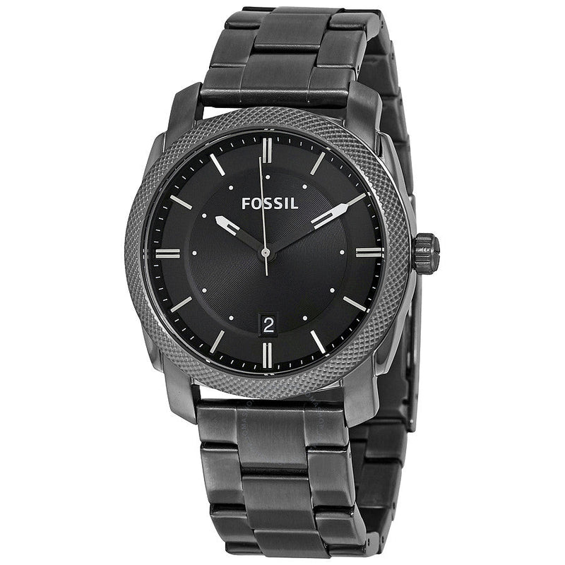 Fossil Machine Black Dial Smoke IP Men's Watch FS4774