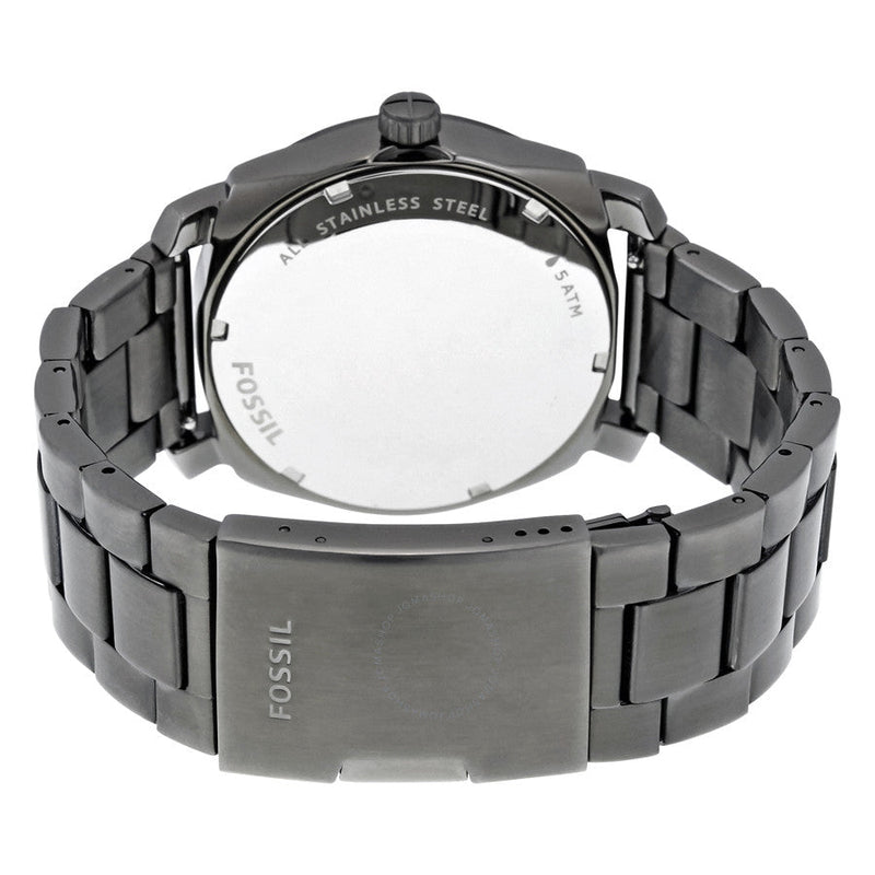 Fossil Machine Black Dial Smoke IP Men's Watch FS4774