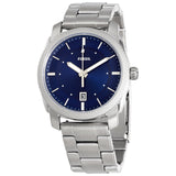 Fossil Machine Blue Dial Silver Men's Watch FS5340