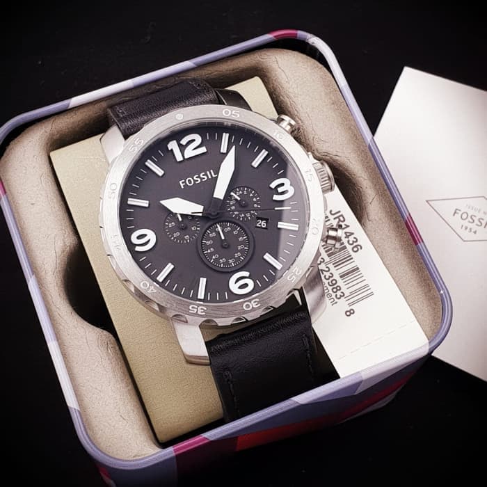 Fossil Nate chronograph watch in original packaging with box and documentation